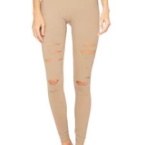ALO  HIGH-WAIST RIPPED WARRIOR LEGGING